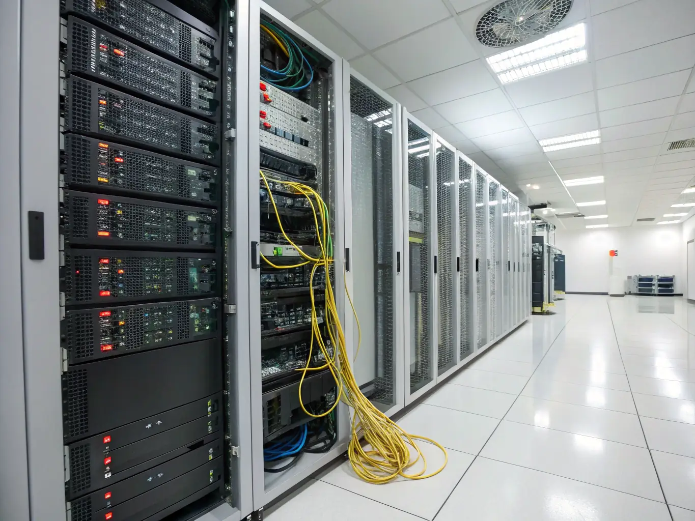 A visual representation of cloud infrastructure, emphasizing data migration, management, and optimization for maximum efficiency.