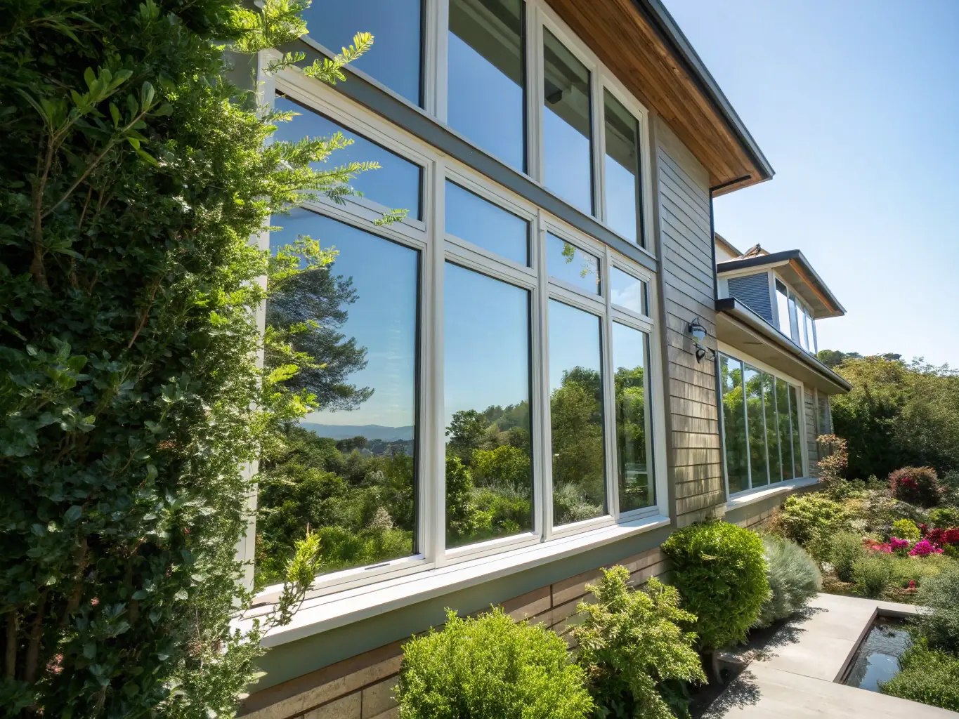 An image showcasing energy-efficient windows installed by Global Construction, emphasizing the benefits of improved insulation and natural light.